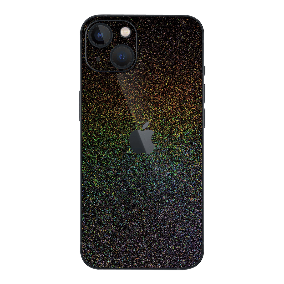 iPhone 15 Plus GALAXY Galactic Black Milky Way Rainbow Sparkling Metallic Gloss Finish Skin Wrap Sticker Decal Cover Protector by EasySkinz | EasySkinz.com