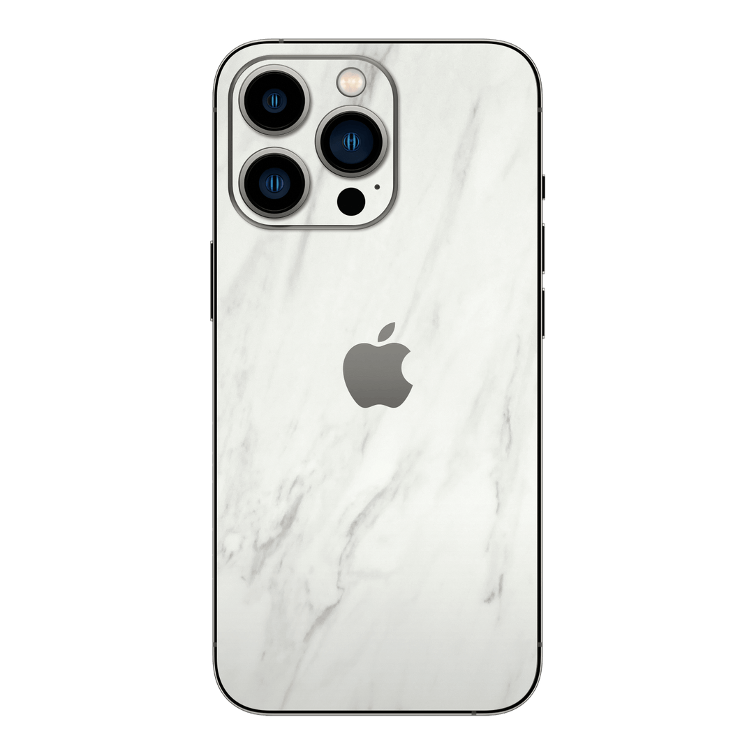 iPhone 15 Pro MAX Luxuria White Marble Stone Skin Wrap Sticker Decal Cover Protector by EasySkinz | EasySkinz.com
