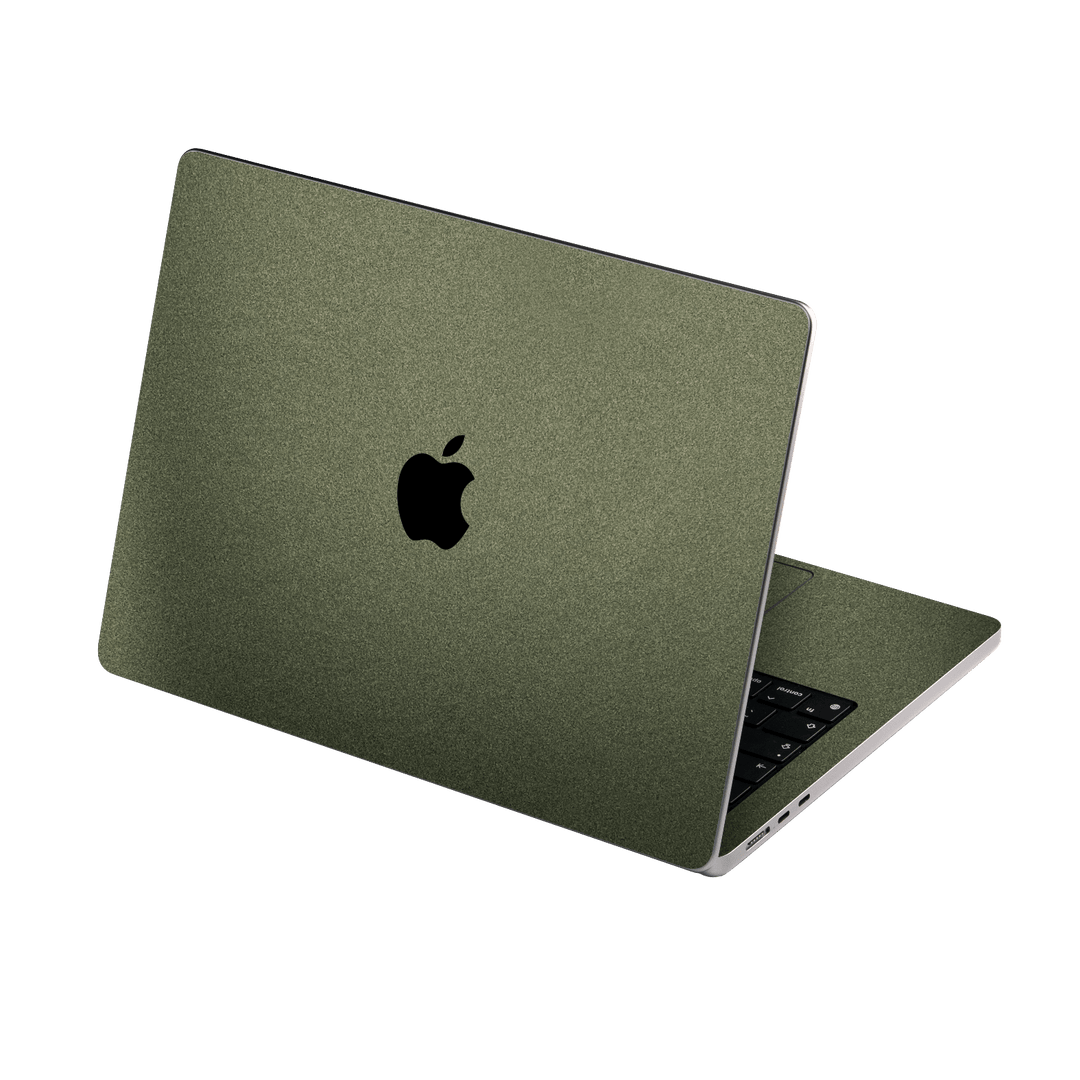 MacBook Air 15" (2023, M2) Military Green Metallic Skin Wrap Sticker Decal Cover Protector by EasySkinz | EasySkinz.com