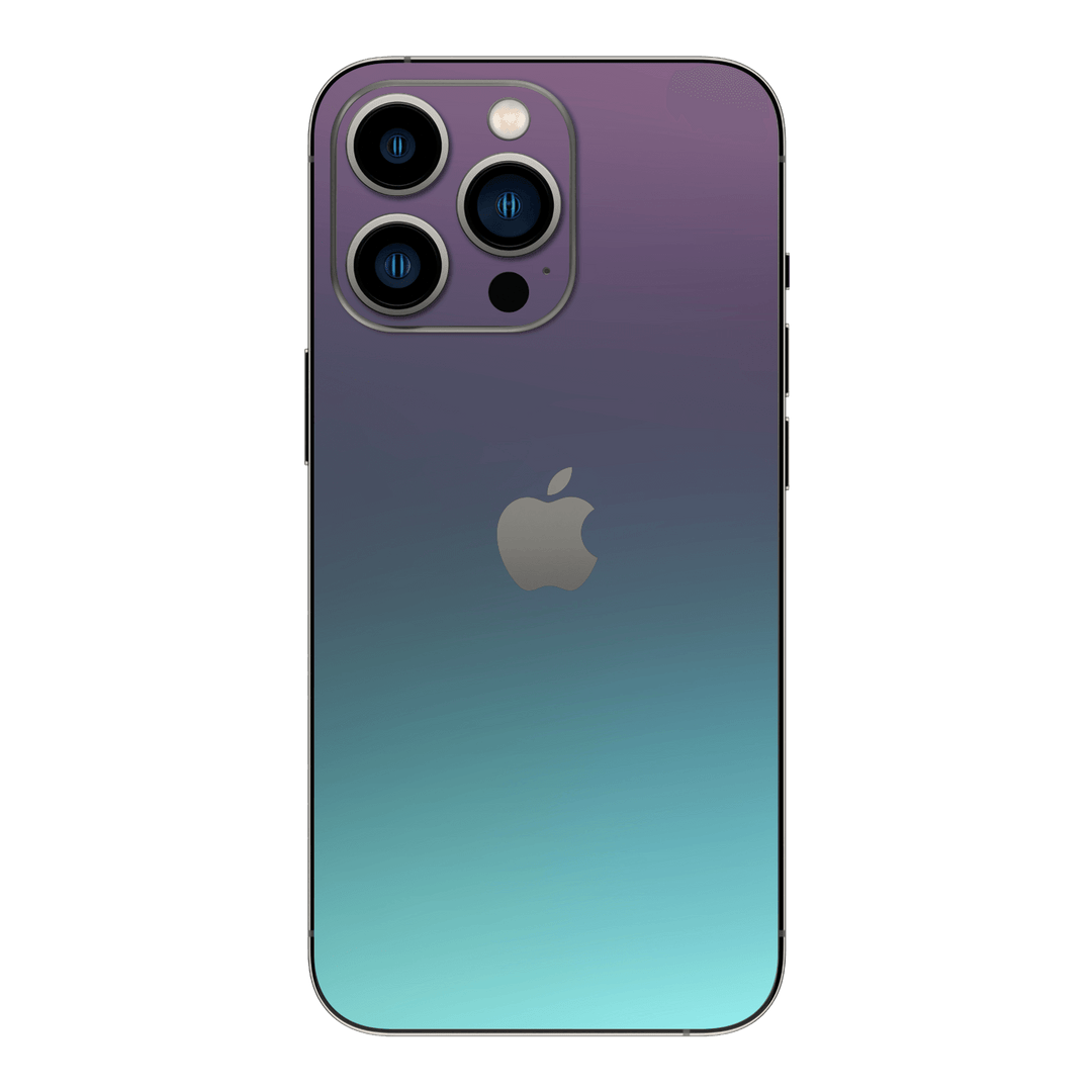 iPhone 15 Pro MAX Chameleon Turquoise-Lavender Lilac Colour-changing Metallic Skin Wrap Sticker Decal Cover Protector by EasySkinz | EasySkinz.com