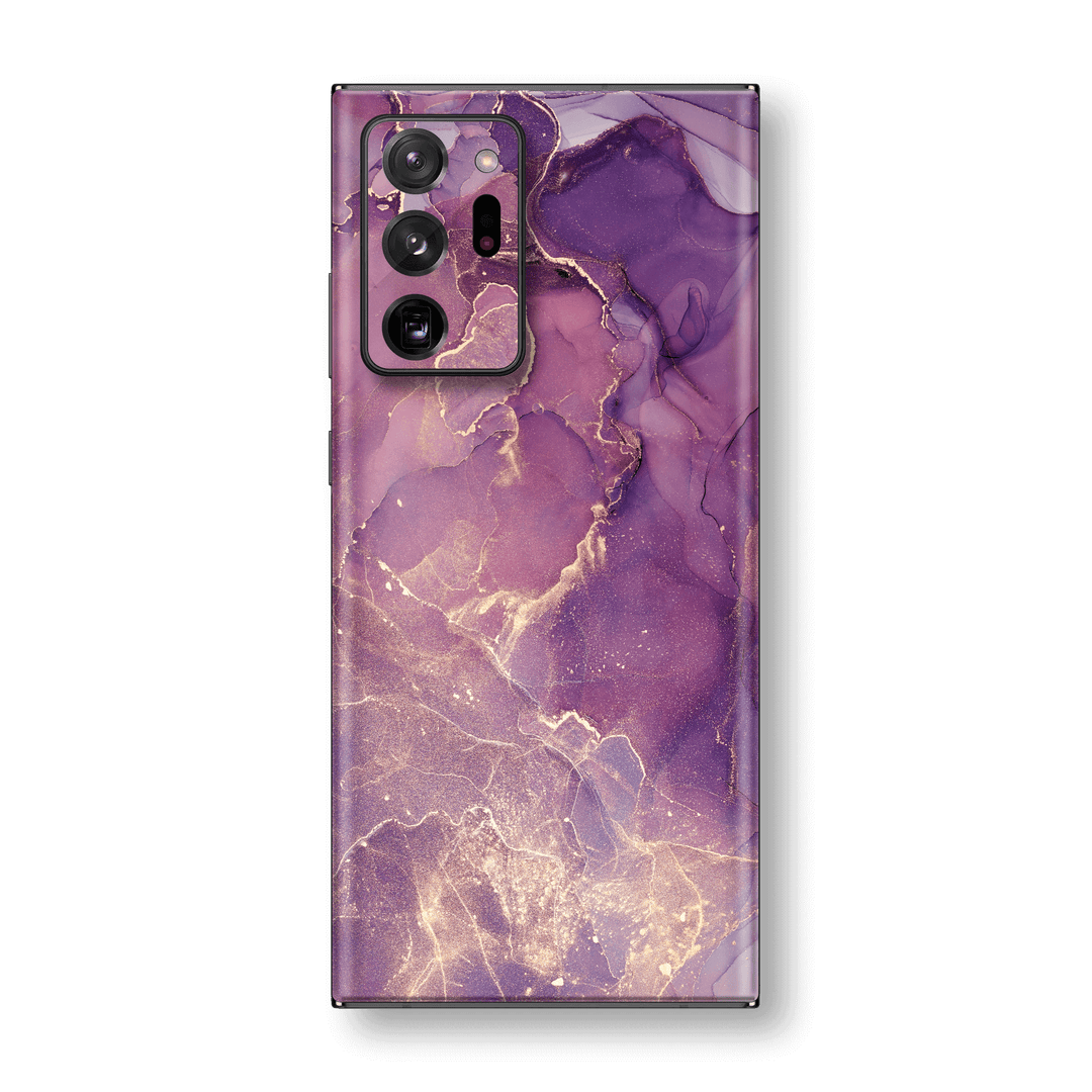 Samsung Galaxy NOTE 20 ULTRA SIGNATURE AGATE GEODE Purple-Gold Skin, Wrap, Decal, Protector, Cover by EasySkinz | EasySkinz.com