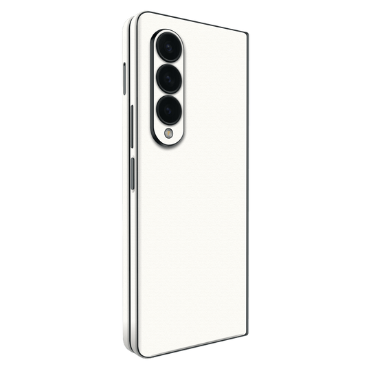 Samsung Galaxy Z FOLD 4 (2022) Luxuria Daisy White Matt 3D Textured Skin Wrap Sticker Decal Cover Protector by EasySkinz | EasySkinz.com