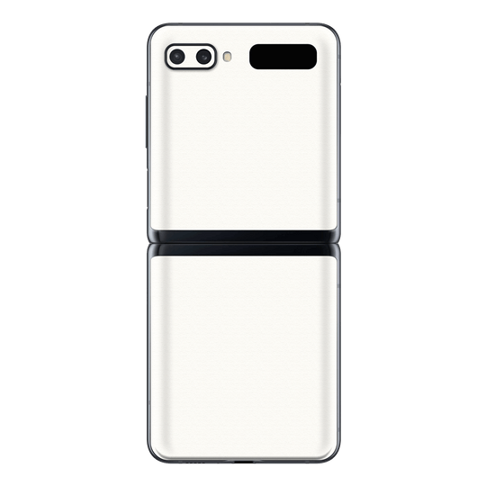 Samsung Galaxy Z Flip 5G Luxuria Daisy White Matt 3D Textured Skin Wrap Sticker Decal Cover Protector by EasySkinz