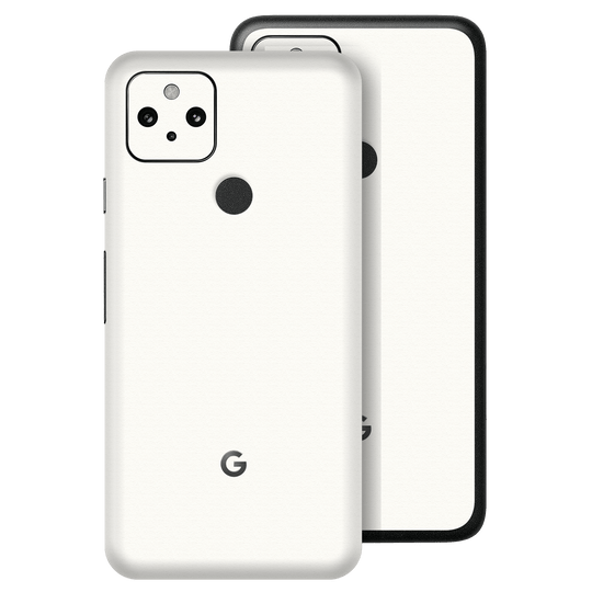 Pixel 4a 5G Luxuria Daisy White Matt 3D Textured Skin Wrap Sticker Decal Cover Protector by EasySkinz