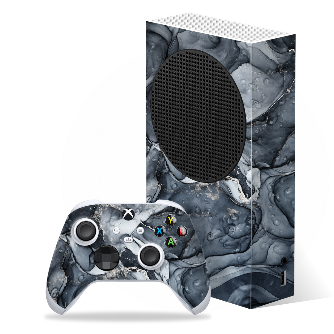 XBOX Series S SIGNATURE Cloudy Silver Dust Skin, Wrap, Decal, Protector, Cover by EasySkinz | EasySkinz.com