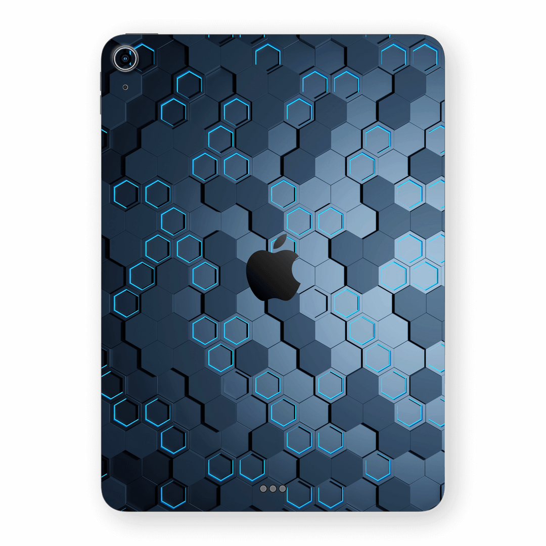 iPad AIR 4 (2020) SIGNATURE Blue HEXAGON Skin, Wrap, Decal, Protector, Cover by EasySkinz | EasySkinz.com