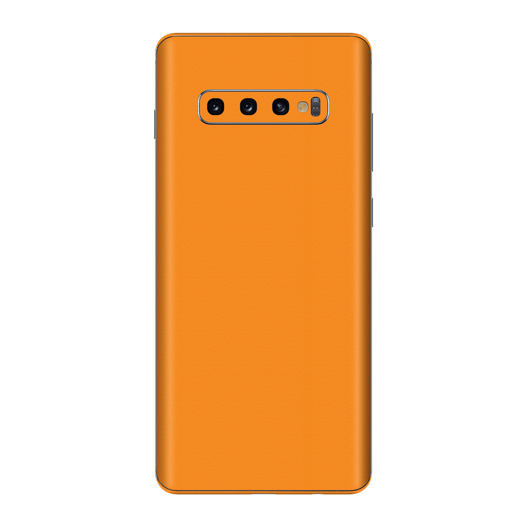Samsung Galaxy S10+ PLUS Luxuria Sunrise Orange Matt 3D Textured Skin Wrap Sticker Decal Cover Protector by EasySkinz | EasySkinz.com