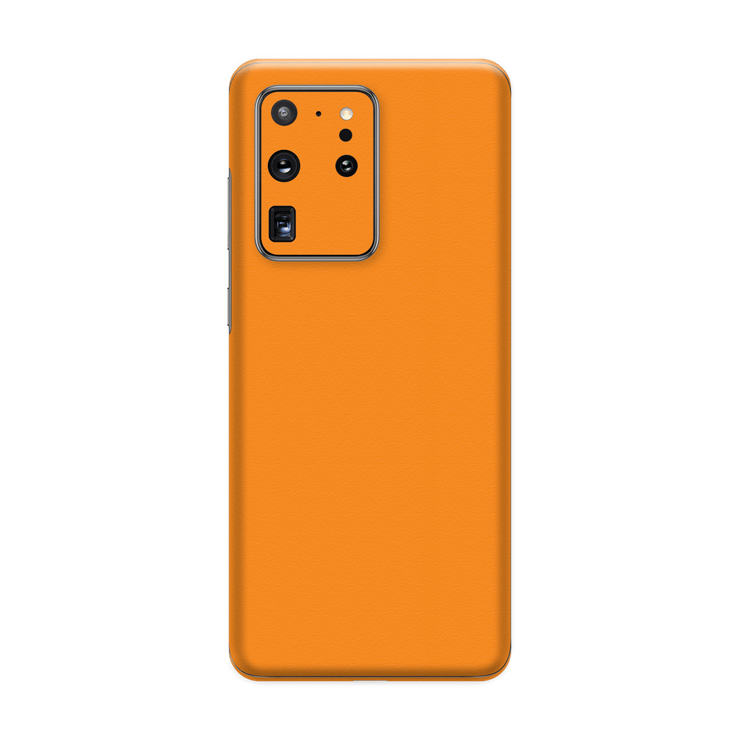 Samsung Galaxy S20 ULTRA Luxuria Sunrise Orange Matt 3D Textured Skin Wrap Sticker Decal Cover Protector by EasySkinz | EasySkinz.com