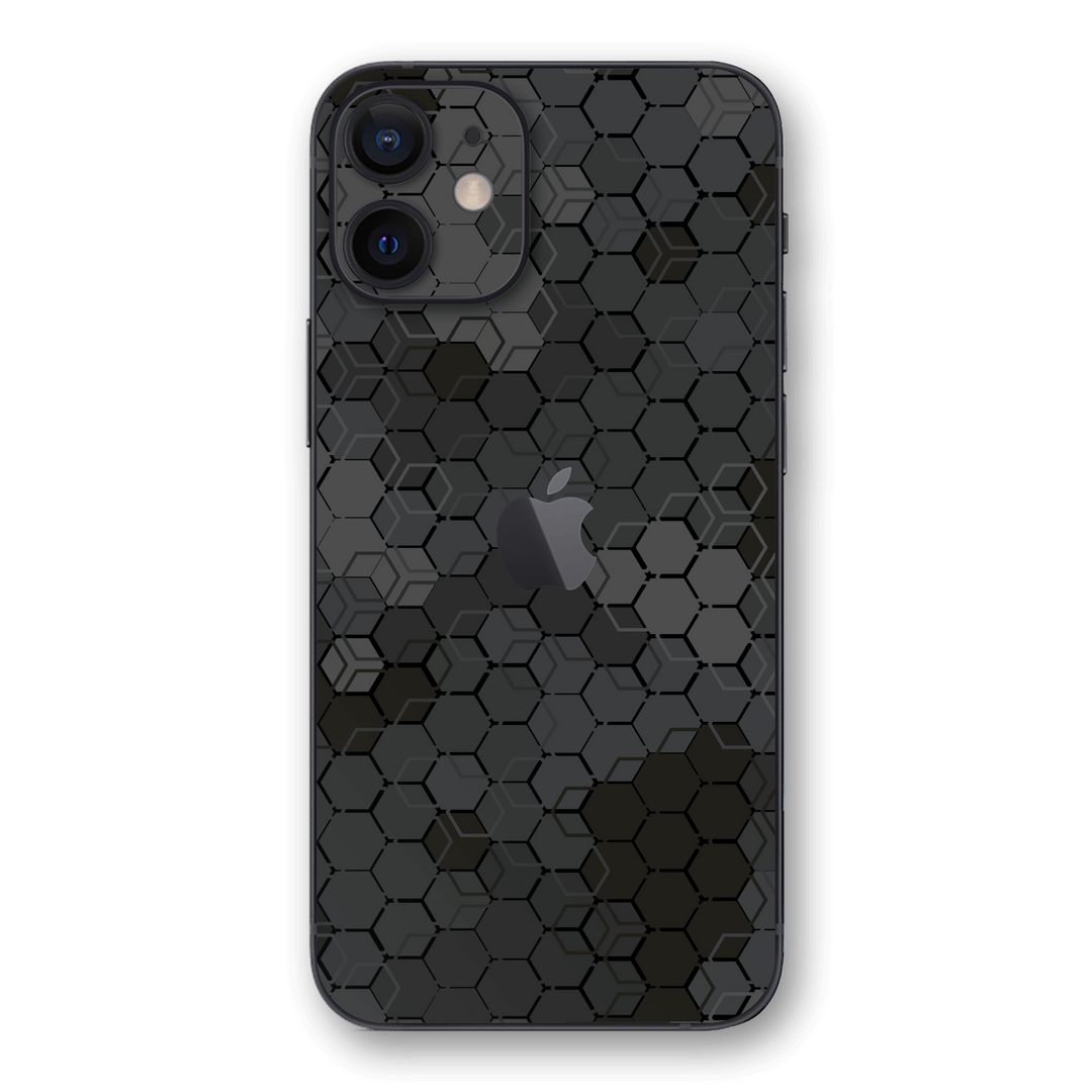 iPhone 12 mini SIGNATURE Abstract SLATE Hexagon Skin, Wrap, Decal, Protector, Cover by EasySkinz | EasySkinz.com