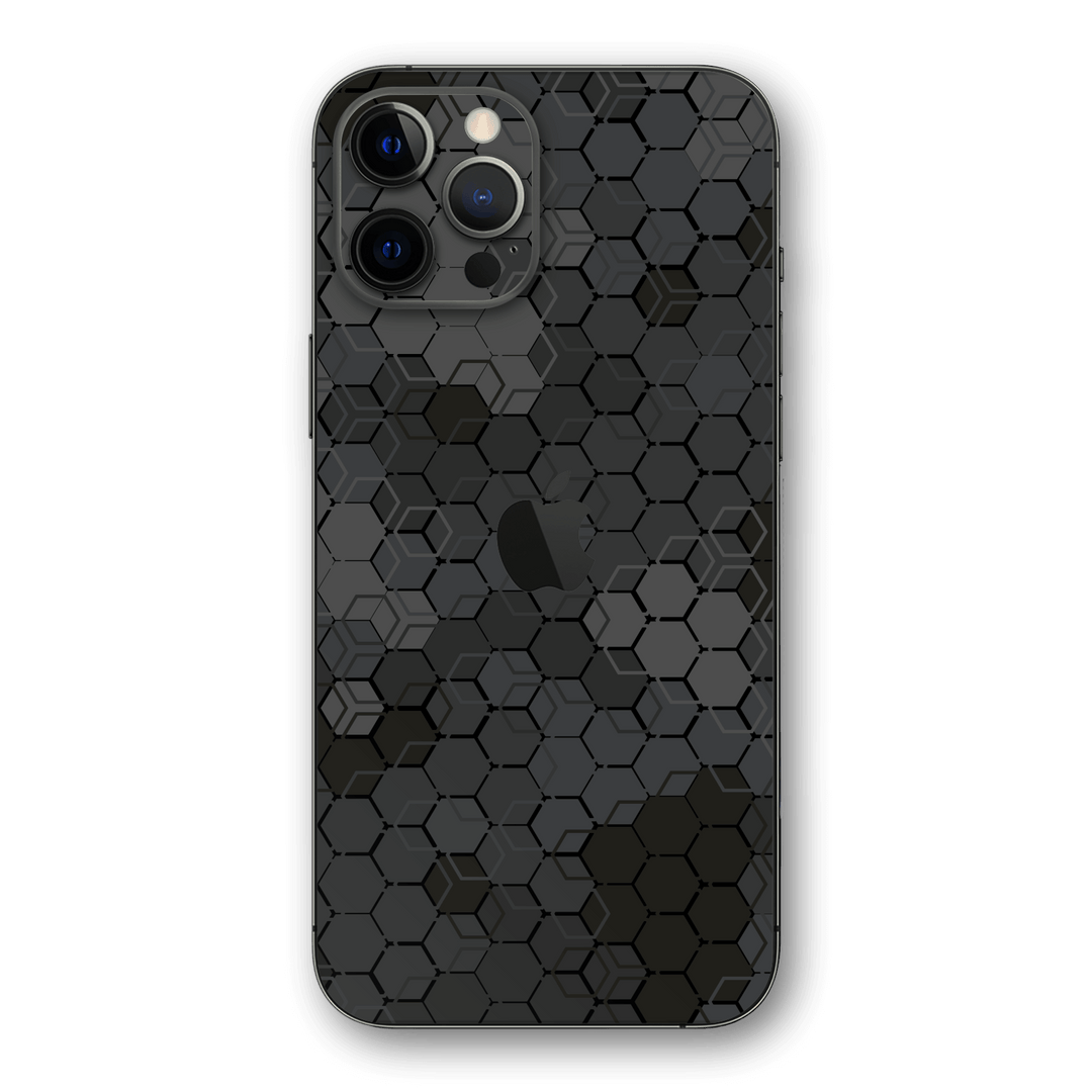 iPhone 12 PRO SIGNATURE Abstract SLATE Hexagon Skin, Wrap, Decal, Protector, Cover by EasySkinz | EasySkinz.com