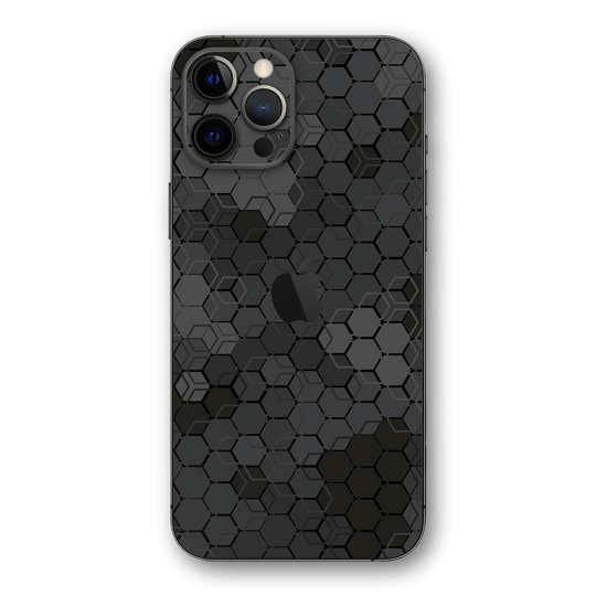 iPhone 12 Pro MAX SIGNATURE Abstract SLATE Hexagon Skin, Wrap, Decal, Protector, Cover by EasySkinz | EasySkinz.com