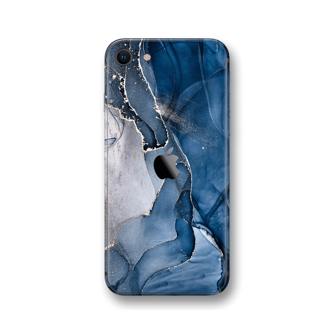 iPhone SE (2020) SIGNATURE AGATE GEODE Dark Blue Skin, Wrap, Decal, Protector, Cover by EasySkinz | EasySkinz.com