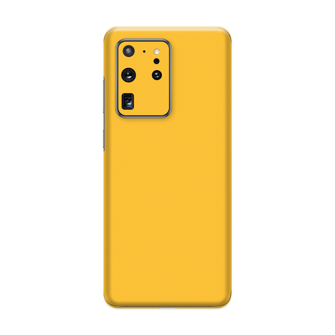 Samsung Galaxy S20 ULTRA Luxuria Tuscany Yellow Matt 3D Textured Skin Wrap Sticker Decal Cover Protector by EasySkinz | EasySkinz.com