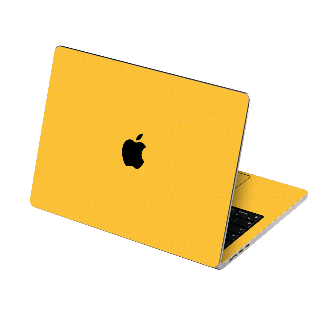 MacBook Air 13.6” (2022, M2) Luxuria Tuscany Yellow Matt 3D Textured Skin Wrap Sticker Decal Cover Protector by EasySkinz | EasySkinz.com