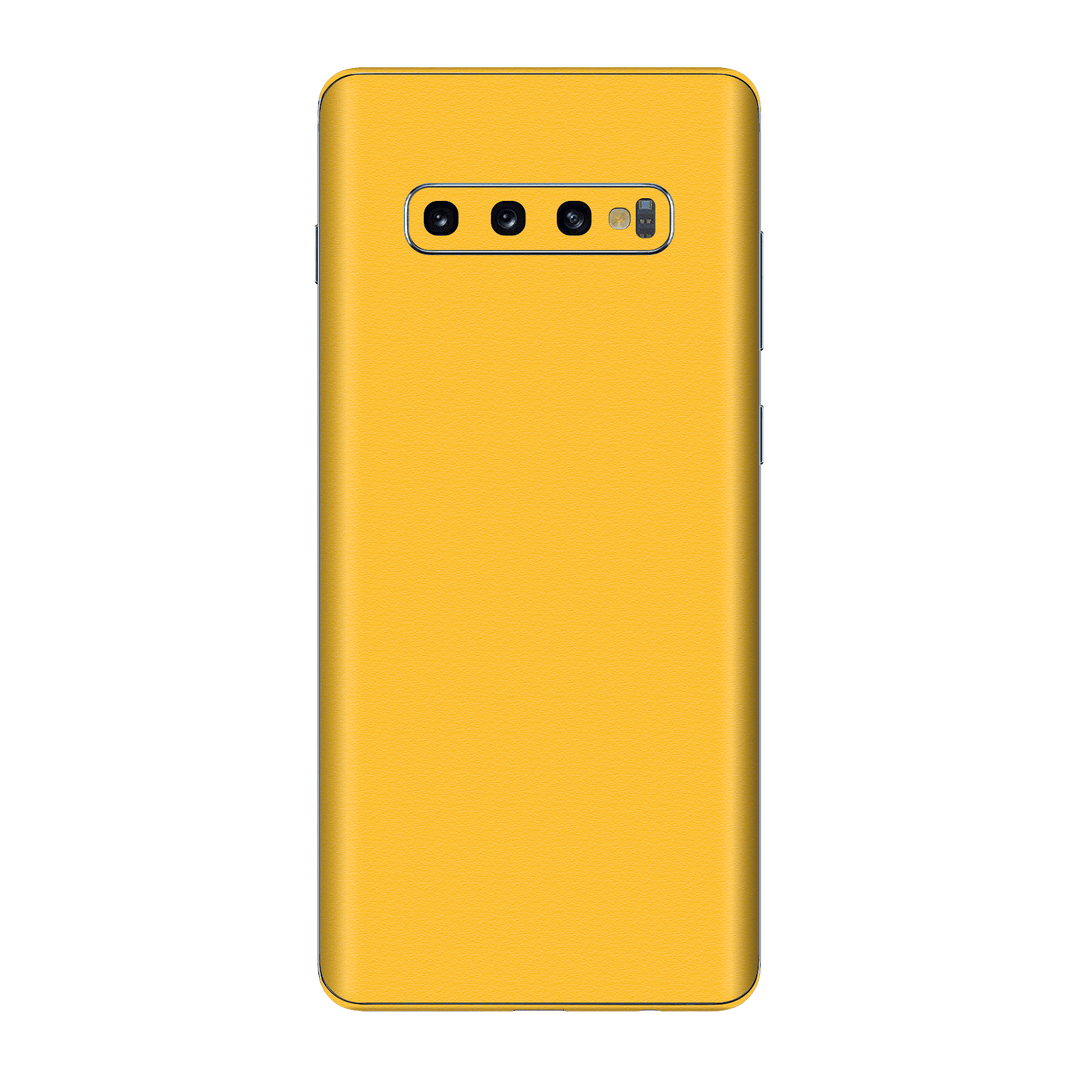 Samsung Galaxy S10 Luxuria Tuscany Yellow Matt 3D Textured Skin Wrap Sticker Decal Cover Protector by EasySkinz | EasySkinz.com