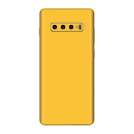 Samsung Galaxy S10 Luxuria Tuscany Yellow Matt 3D Textured Skin Wrap Sticker Decal Cover Protector by EasySkinz | EasySkinz.com