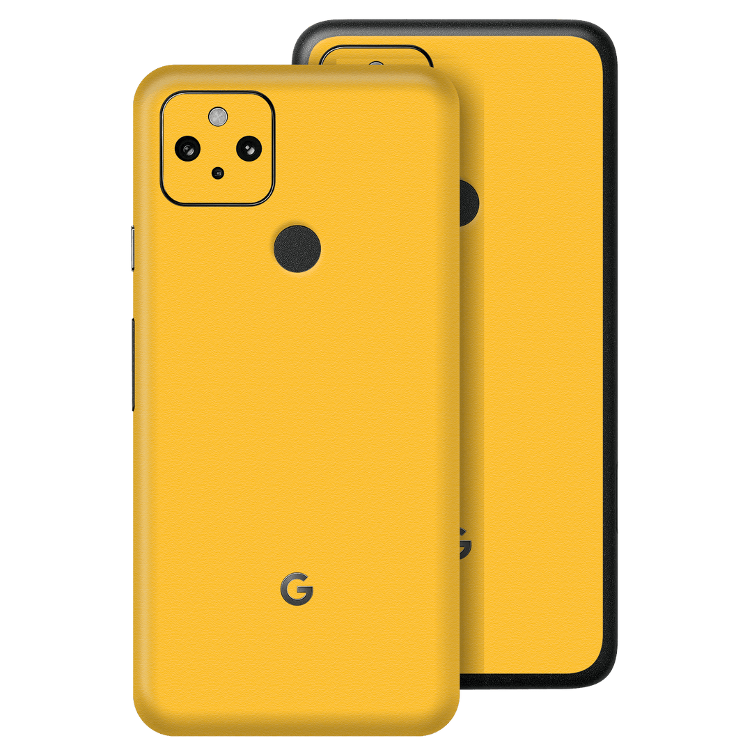 Pixel 4a 5G Luxuria Tuscany Yellow 3D Textured Skin Wrap Sticker Decal Cover Protector by EasySkinz