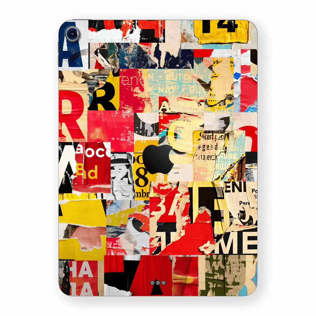 iPad AIR 4 (2020) SIGNATURE Retro Paper Collage Skin, Wrap, Decal, Protector, Cover by EasySkinz | EasySkinz.com
