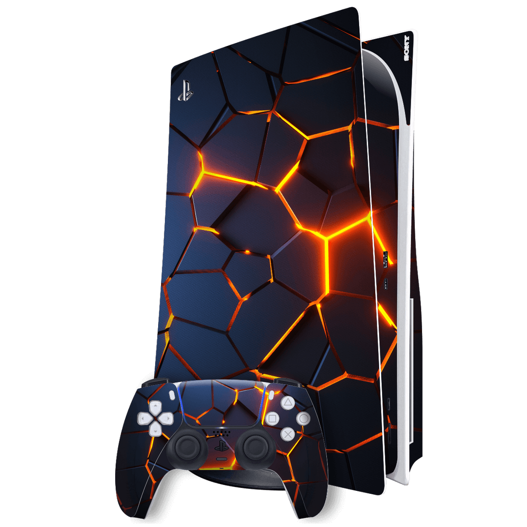 Playstation 5 (PS5) DISC Edition SIGNATURE THE CORE Skin Wrap Sticker Decal Cover Protector by EasySkinz | EasySkinz.com