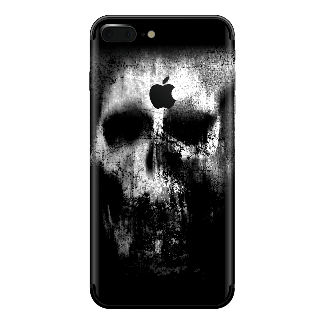iPhone 8 PLUS Print Printed Custom SIGNATURE Horror Black & White SKULL Skin, Wrap, Decal, Protector, Cover by EasySkinz | EasySkinz.com