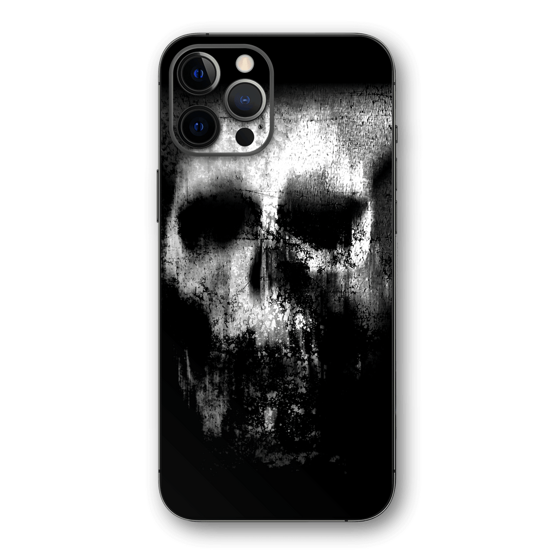 iPhone 12 Pro MAX SIGNATURE Horror Black & White SKULL Skin, Wrap, Decal, Protector, Cover by EasySkinz | EasySkinz.com