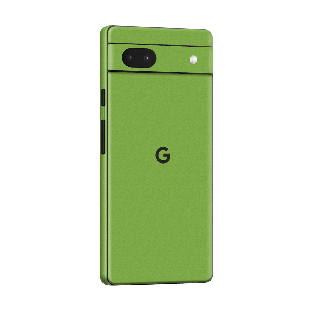 Google Pixel 6a (2022) Luxuria Lime Green Matt 3D Textured Skin Wrap Sticker Decal Cover Protector by EasySkinz | EasySkinz.com