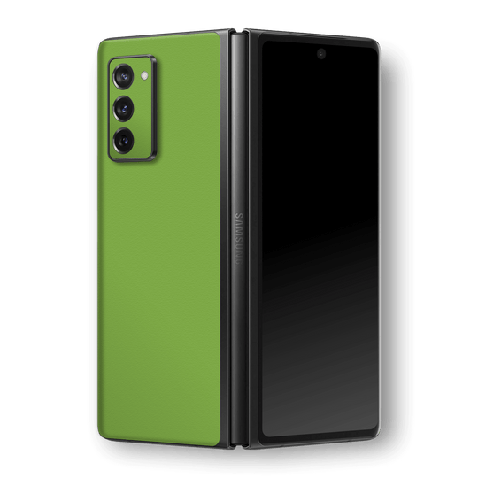 Samsung Galaxy Z Fold 2 Luxuria Lime Green Matt 3D Textured Skin Wrap Sticker Decal Cover Protector by EasySkinz | EasySkinz.com