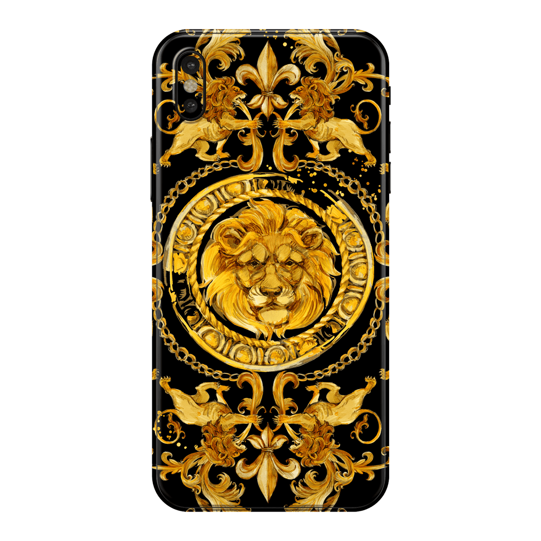 iPhone XS MAX Print Printed Custom SIGNATURE Baroque Gold Ornaments Skin Wrap Sticker Decal Cover Protector by EasySkinz | EasySkinz.com