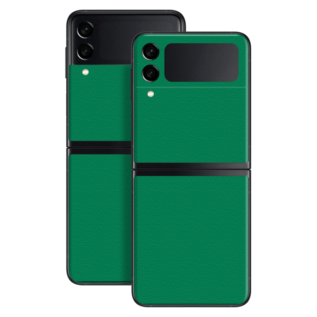 Samsung Galaxy Z Flip 3 Luxuria Veronese Green 3D Textured Skin Wrap Sticker Decal Cover Protector by EasySkinz | EasySkinz.com