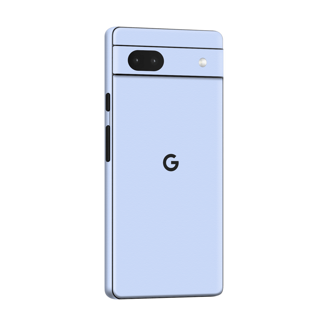 Google Pixel 6a (2022) Luxuria August Pastel Blue 3D Textured Skin Wrap Sticker Decal Cover Protector by EasySkinz | EasySkinz.com