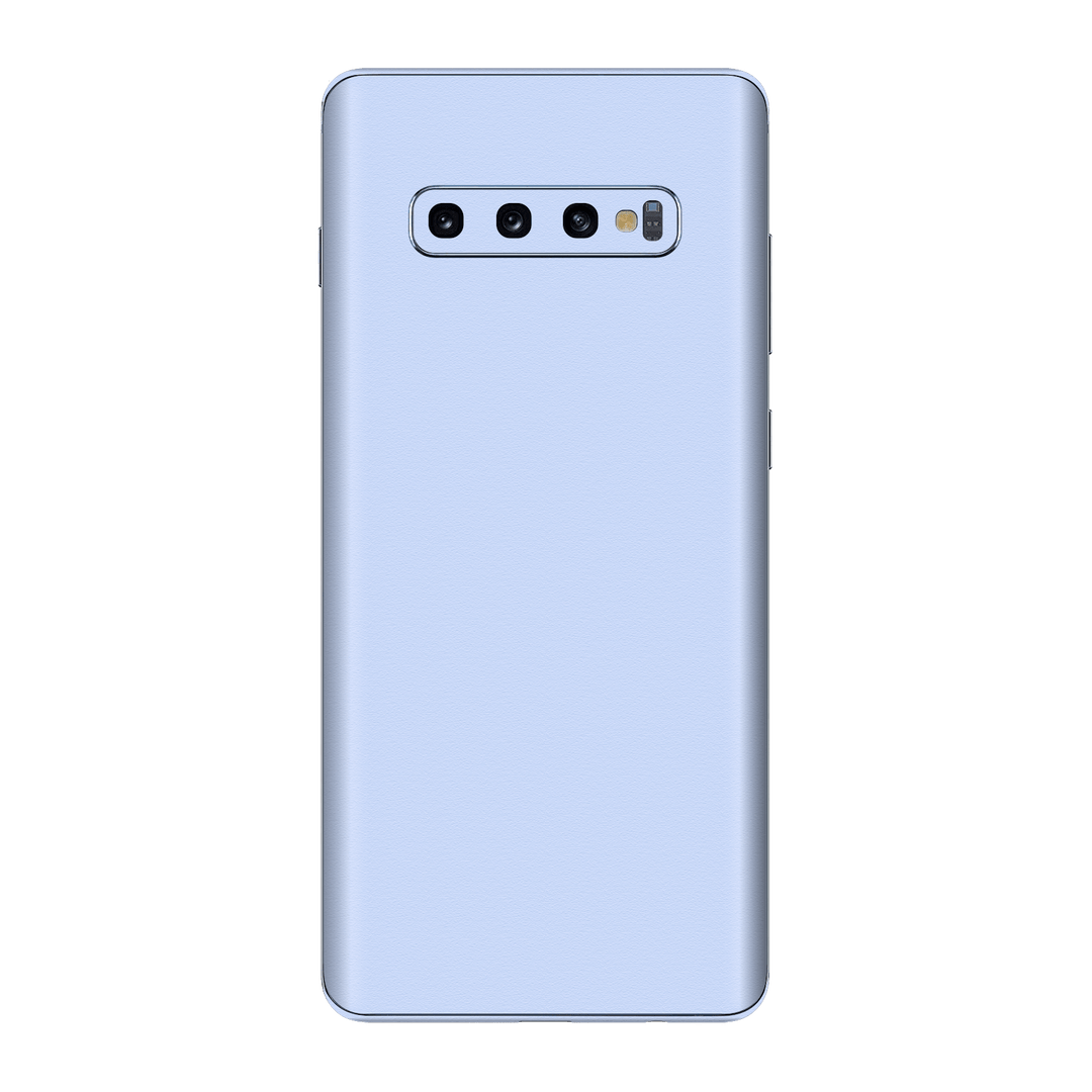 Samsung Galaxy S10+ PLUS Luxuria August Pastel Blue 3D Textured Skin Wrap Sticker Decal Cover Protector by EasySkinz | EasySkinz.com