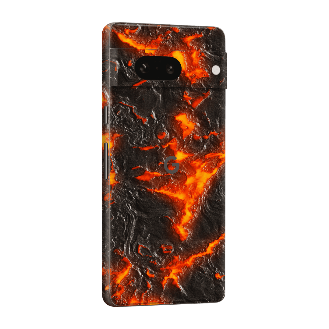 Google Pixel 7 (2022) Print Printed Custom Signature Magma Lava Skin Wrap Sticker Decal Cover Protector by EasySkinz | EasySkinz.com