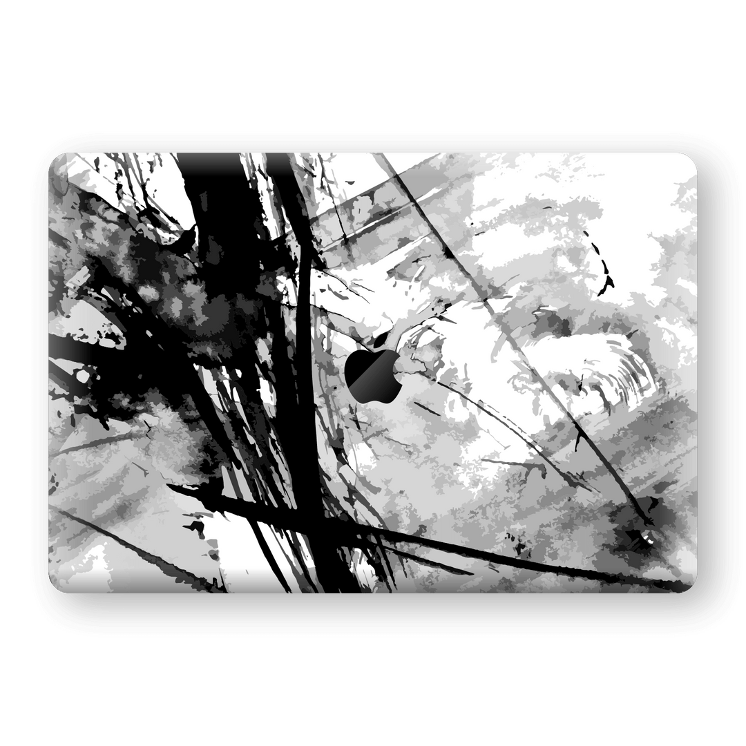 MacBook Air 13" (2020) Print Custom Signature Abstract Black & White 2 Skin Wrap Decal by EasySkinz