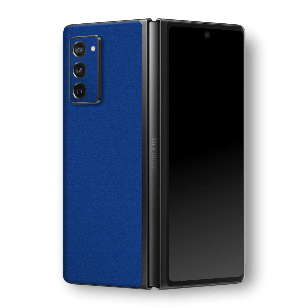 Samsung Galaxy Z Fold 2 Luxuria Admiral Blue 3D Textured Skin Wrap Sticker Decal Cover Protector by EasySkinz | EasySkinz.com