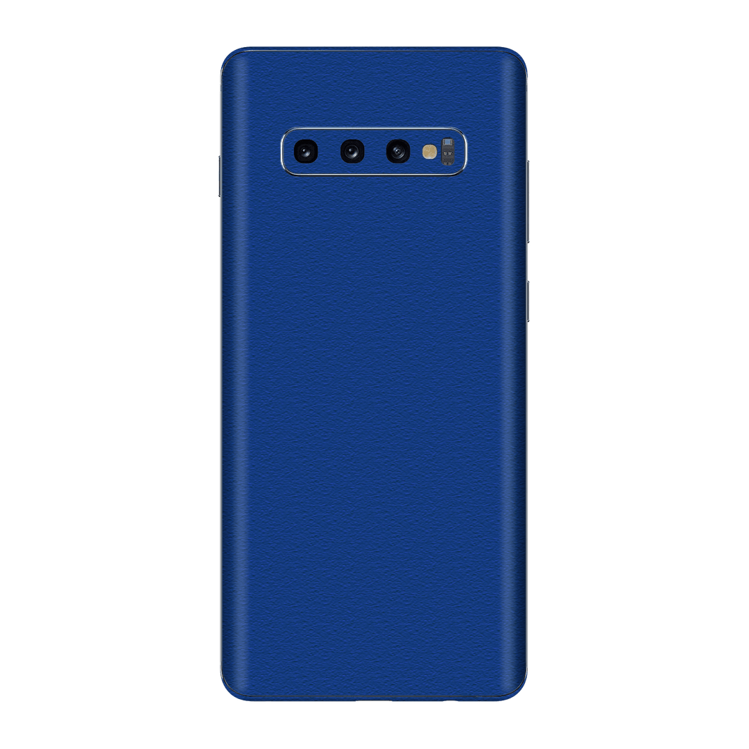 Samsung Galaxy S10+ PLUS Luxuria Admiral Blue 3D Textured Skin Wrap Sticker Decal Cover Protector by EasySkinz | EasySkinz.com