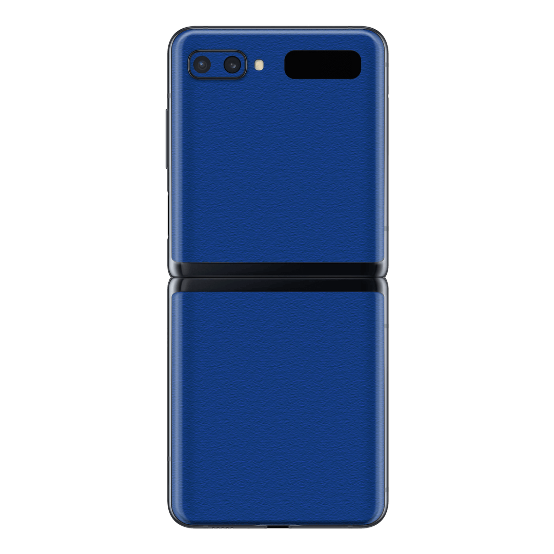 Samsung Galaxy Z Flip Luxuria Admiral Blue 3D Textured Skin Wrap Sticker Decal Cover Protector by EasySkinz