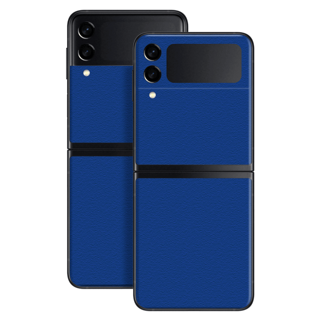 Samsung Galaxy Z Flip 3 Luxuria Admiral Blue 3D Textured Skin Wrap Sticker Decal Cover Protector by EasySkinz | EasySkinz.com
