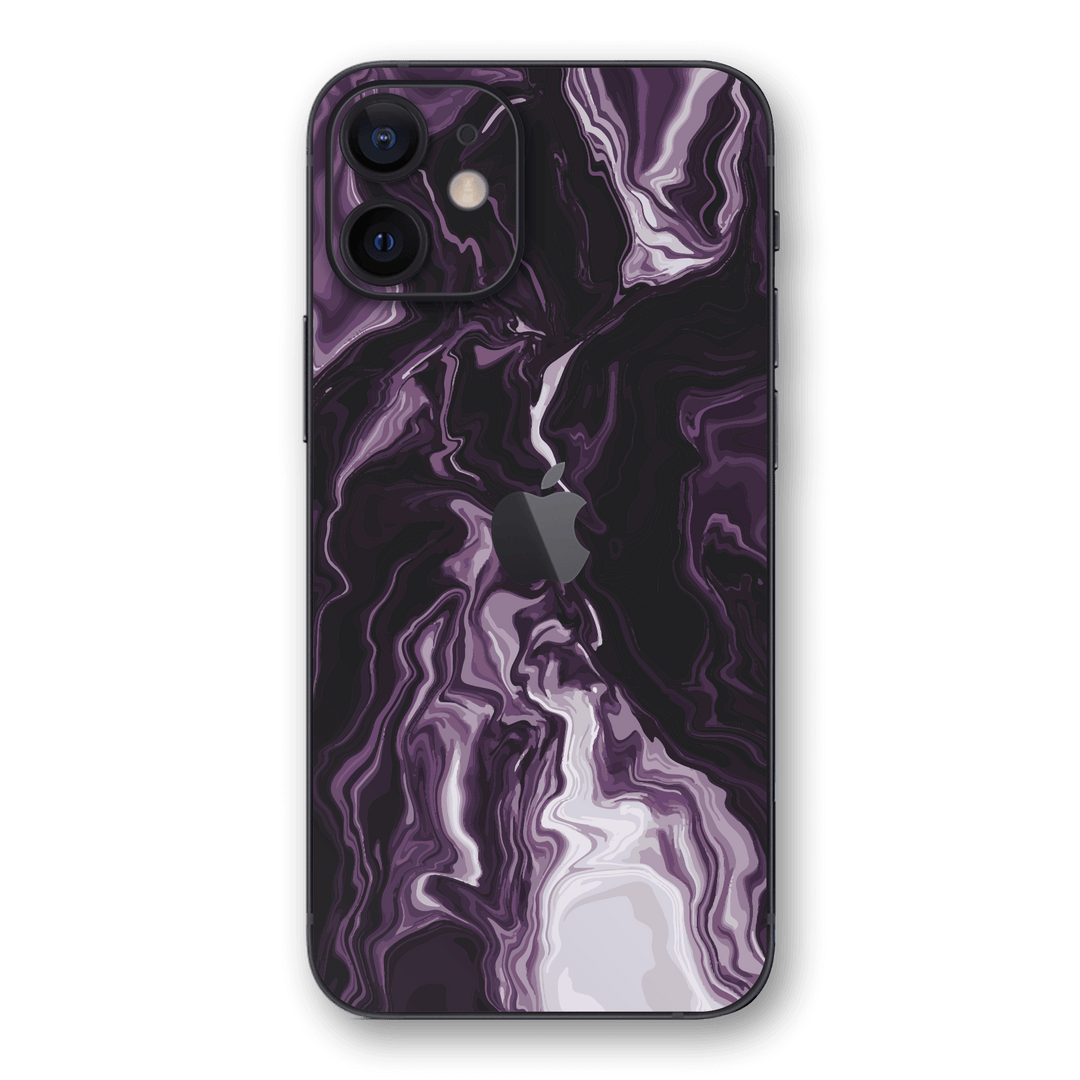 iPhone 12 mini SIGNATURE Abstract Purple Liquid Skin, Wrap, Decal, Protector, Cover by EasySkinz | EasySkinz.com