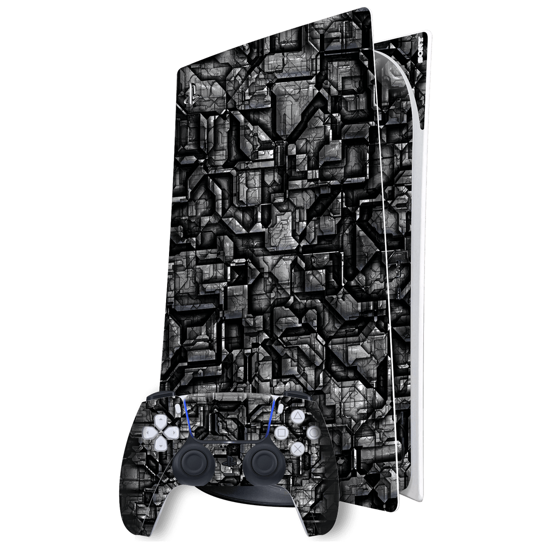 Playstation 5 (PS5) DIGITAL EDITION SIGNATURE ALIEN MEGASTRUCTURE Skin, Wrap, Decal, Protector, Cover by EasySkinz | EasySkinz.com