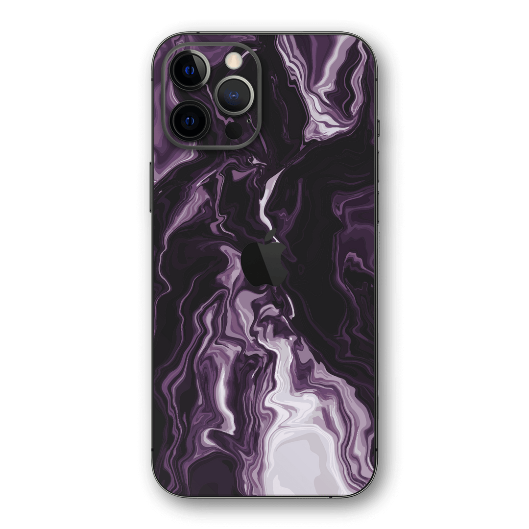 iPhone 12 Pro MAX SIGNATURE Abstract Purple Liquid Skin, Wrap, Decal, Protector, Cover by EasySkinz | EasySkinz.com