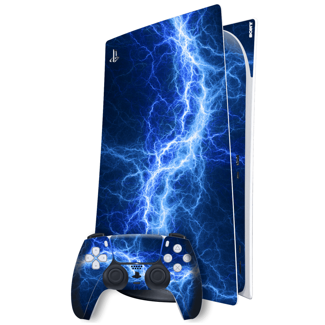 Playstation 5 (PS5) DIGITAL EDITION SIGNATURE HIGH VOLTAGE Skin, Wrap, Decal, Protector, Cover by EasySkinz | EasySkinz.com