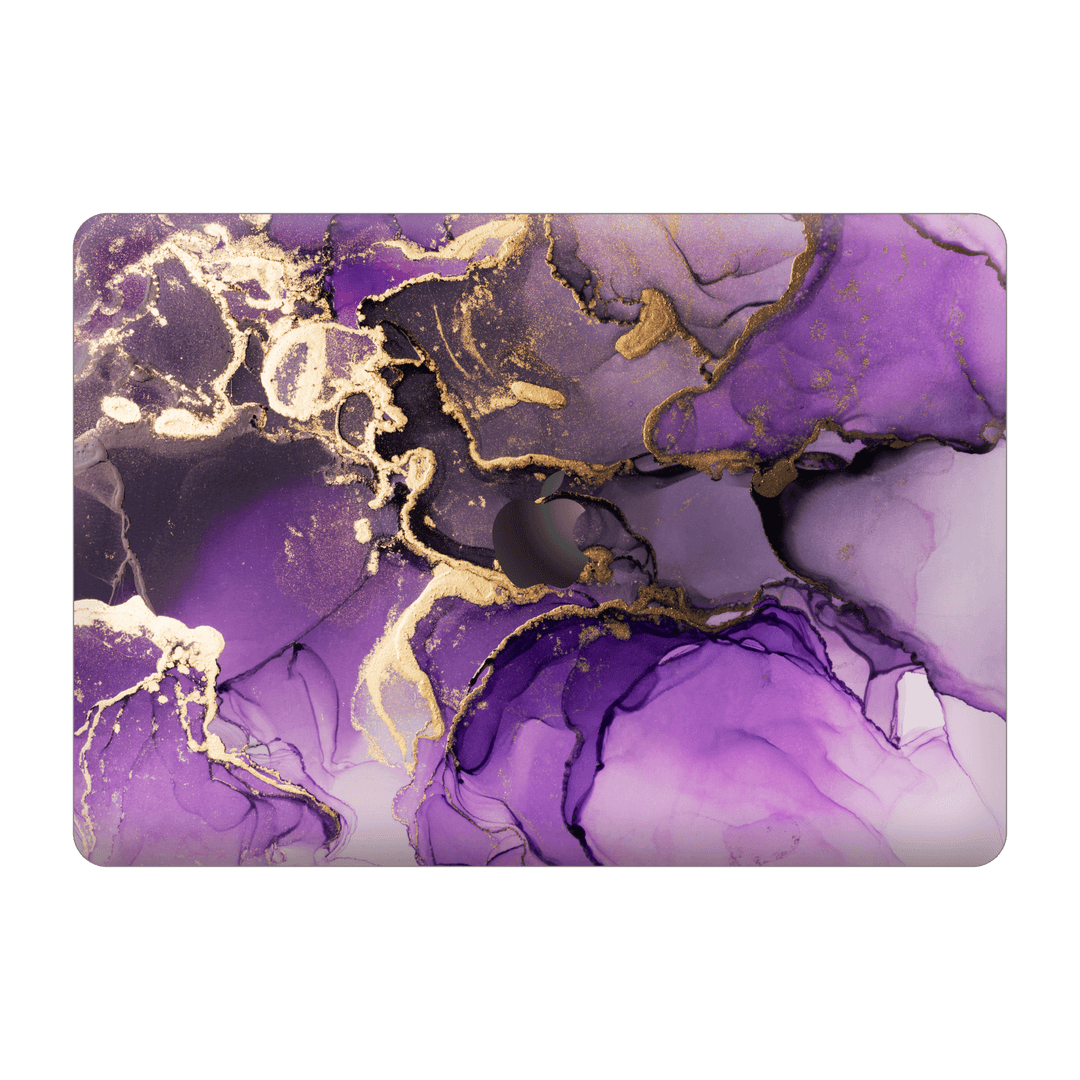 MacBook Air 13" (2020, M1) Print Printed Custom SIGNATURE AGATE GEODE Purple-Gold Skin Wrap Sticker Decal Cover Protector by EasySkinz | EasySkinz.com