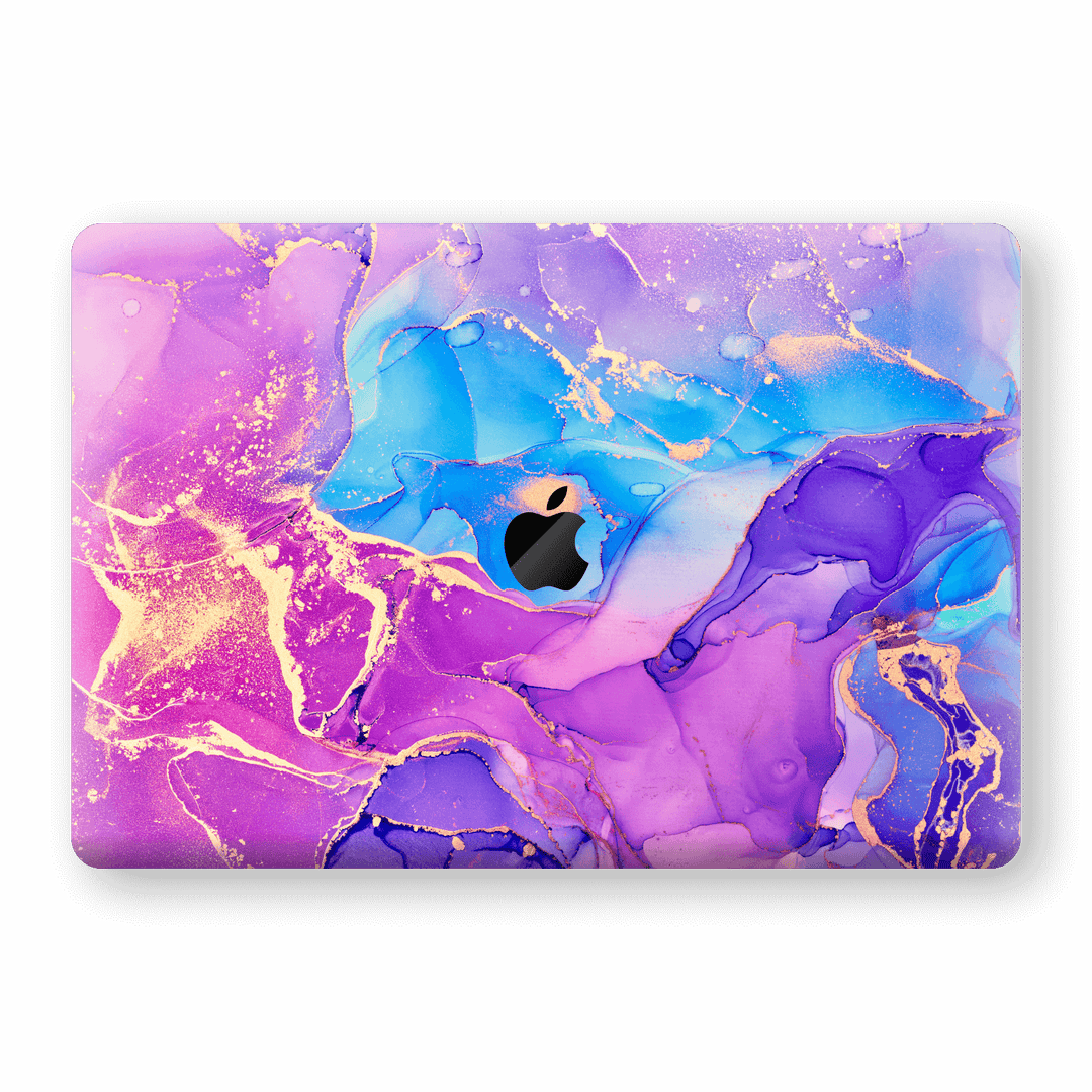 MacBook Pro 13" (2019) Print Printed Custom Signature AGATE GEODE Blue Violet Skin, Decal, Wrap, Protector, Cover by EasySkinz | EasySkinz.com