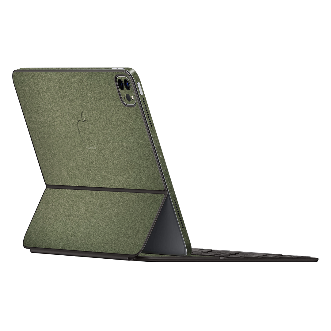 Smart Keyboard Folio for iPad Pro 12.9" Military Green Metallic Matt Matte Skin Wrap Sticker Decal Cover Protector by EasySkinz | EasySkinz.com
