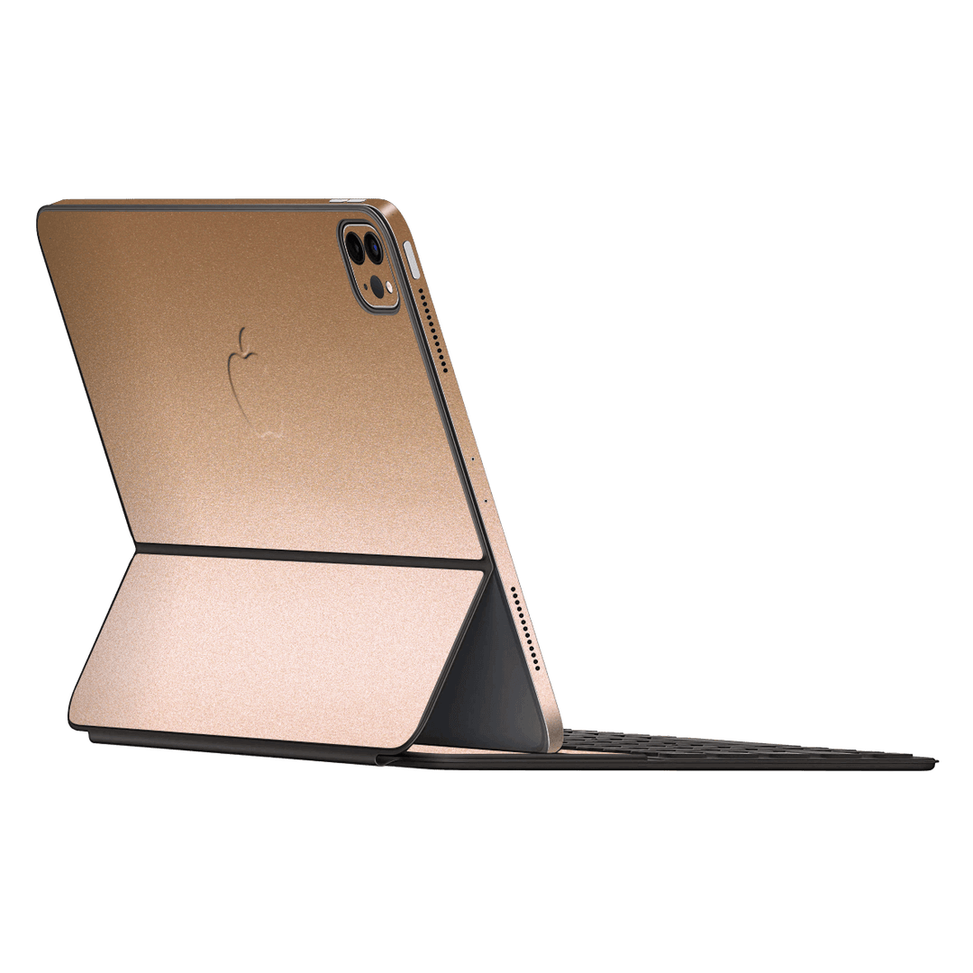Smart Keyboard Folio for iPad Pro 12.9"  Luxuria Rose Gold Metallic 3D Textured Skin Wrap Sticker Decal Cover Protector by EasySkinz | EasySkinz.com