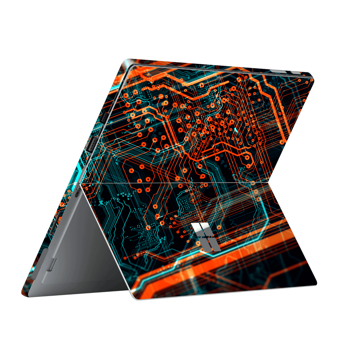 Microsoft Surface Pro (2017) Print Printed Custom Signature NEON PCB Board Skin Wrap Sticker Decal Cover Protector by EasySkinz