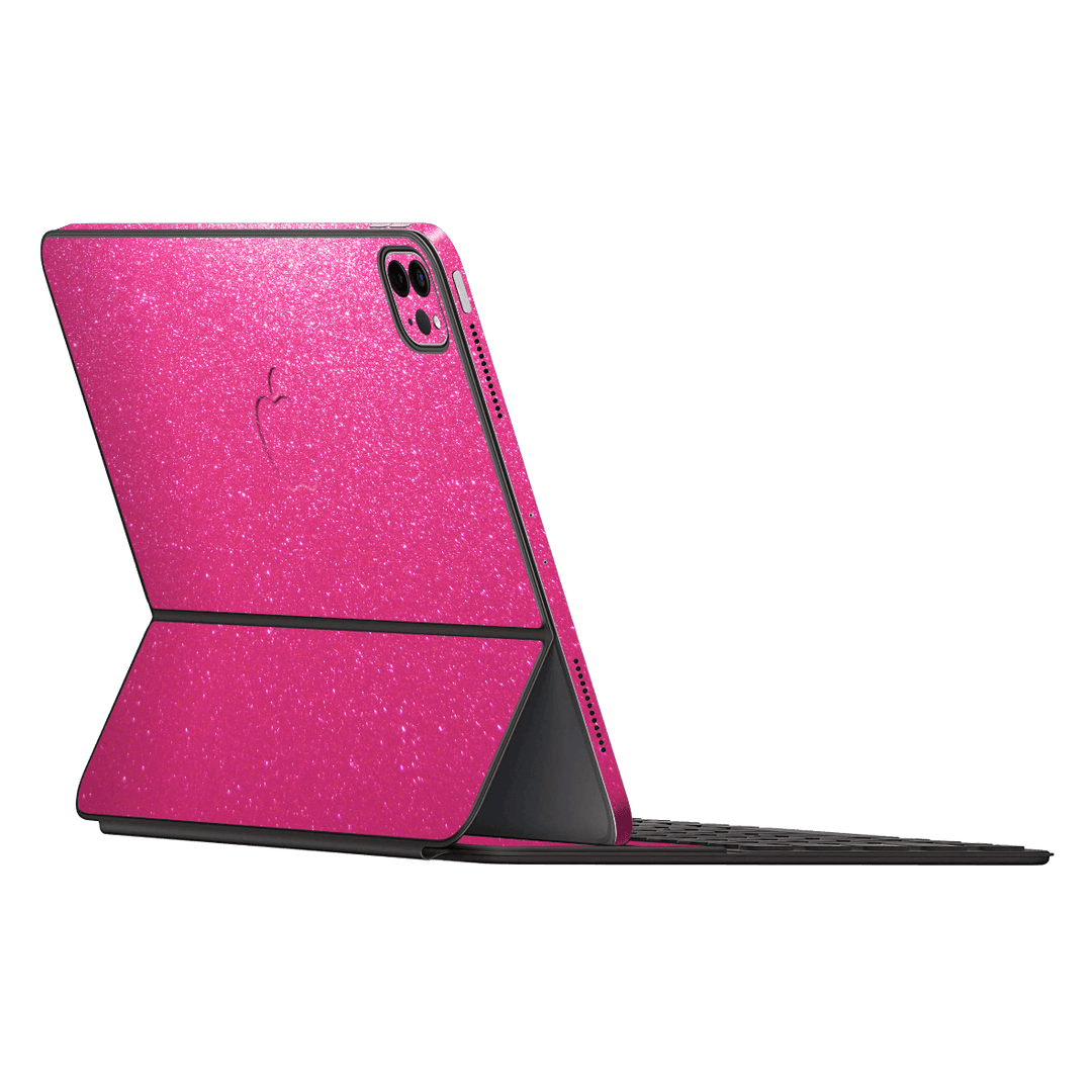 Smart Keyboard Folio for iPad Pro 12.9" Diamond Candy Magenta Shimmering Sparkling Glitter Skin Wrap Sticker Decal Cover Protector by EasySkinz | EasySkinz.com