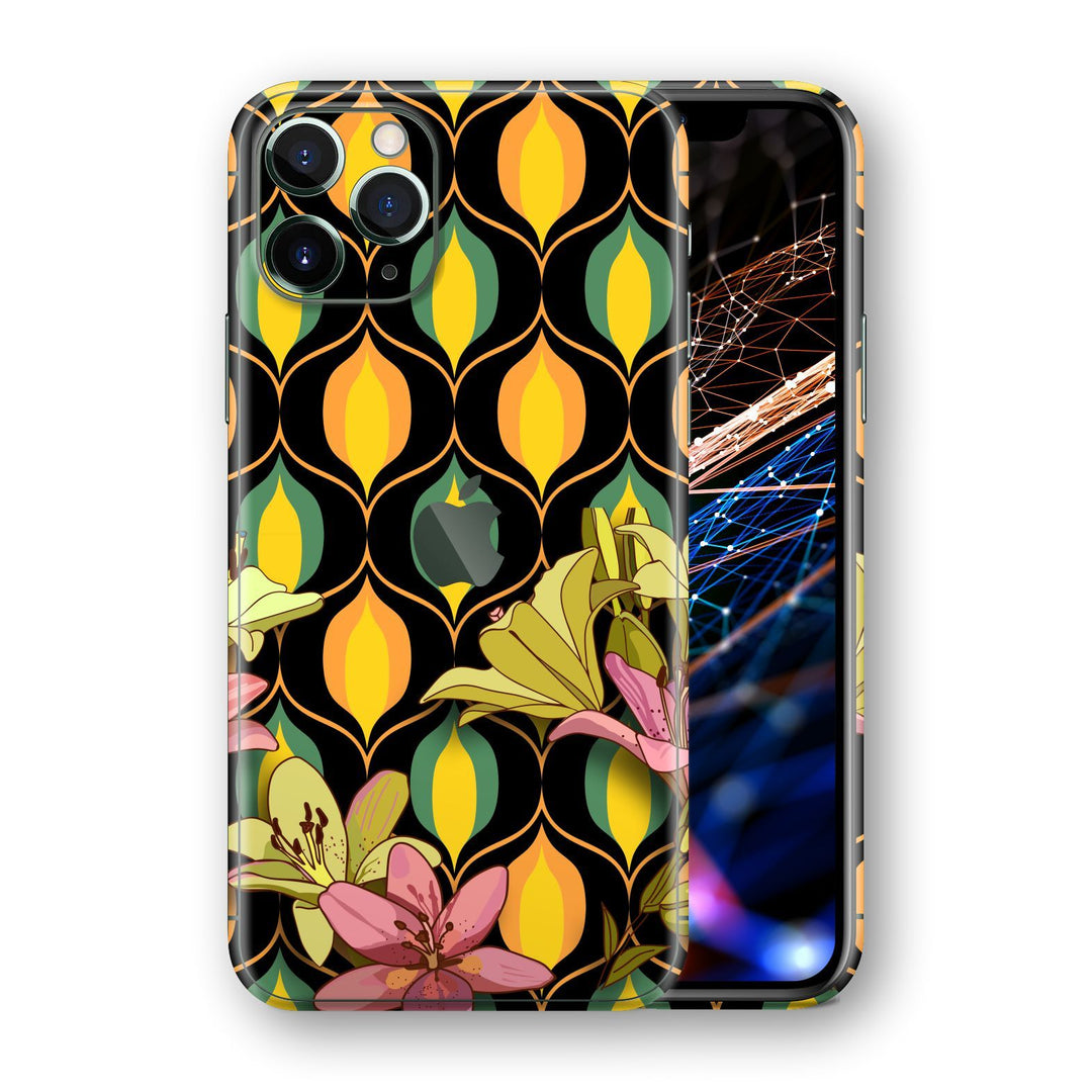 iPhone 11 PRO MAX SIGNATURE Rangoli Lilies V2 Skin, Wrap, Decal, Protector, Cover by EasySkinz | EasySkinz.com