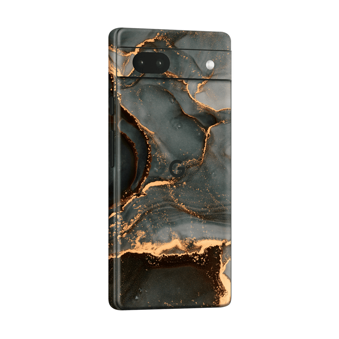 Google Pixel 6a (2022) Print Printed Custom Signature AGATE GEODE Deep Forest Skin, Wrap, Decal, Protector, Cover by EasySkinz | EasySkinz.com