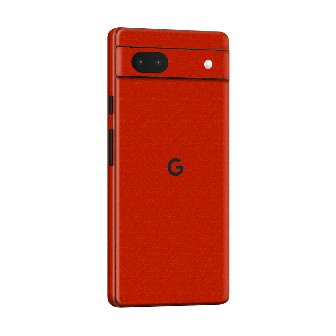 Google Pixel 6a (2022) Luxuria Red Cherry Juice Matt 3D Textured Skin Wrap Sticker Decal Cover Protector by EasySkinz | EasySkinz.com